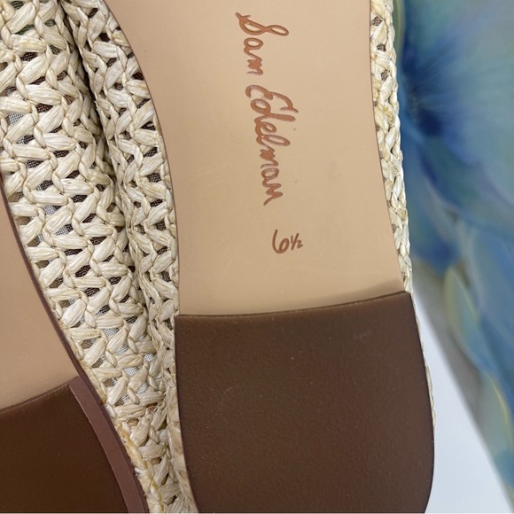 New Sam Edelman Wanda Pointed Toe Flat in Ivory Size 6.5 - Picture 10 of 11